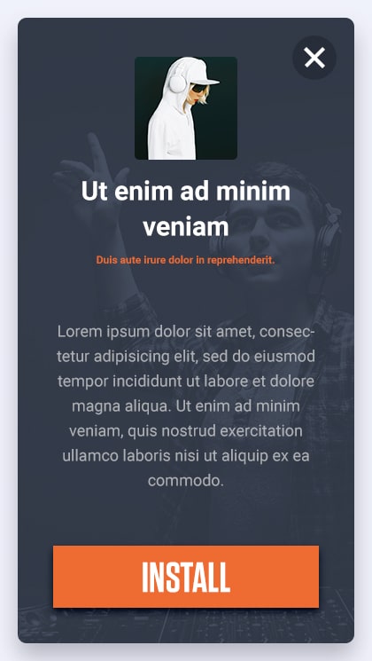 interstitial ad format