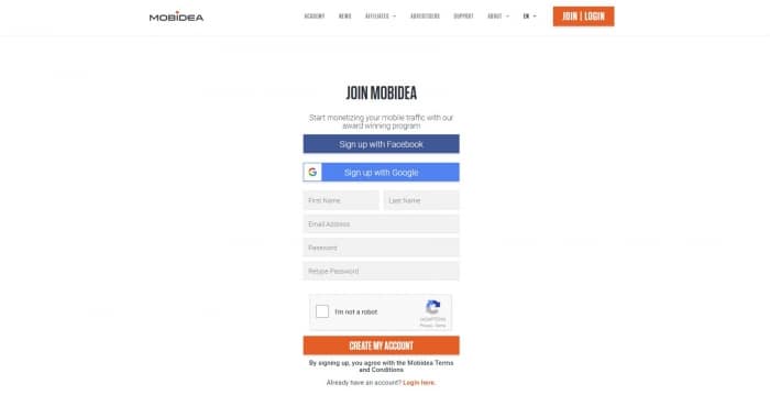 form submission mobidea