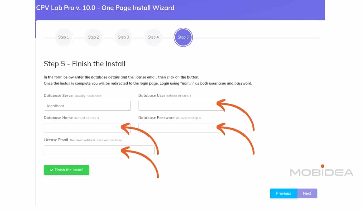 installation wizard