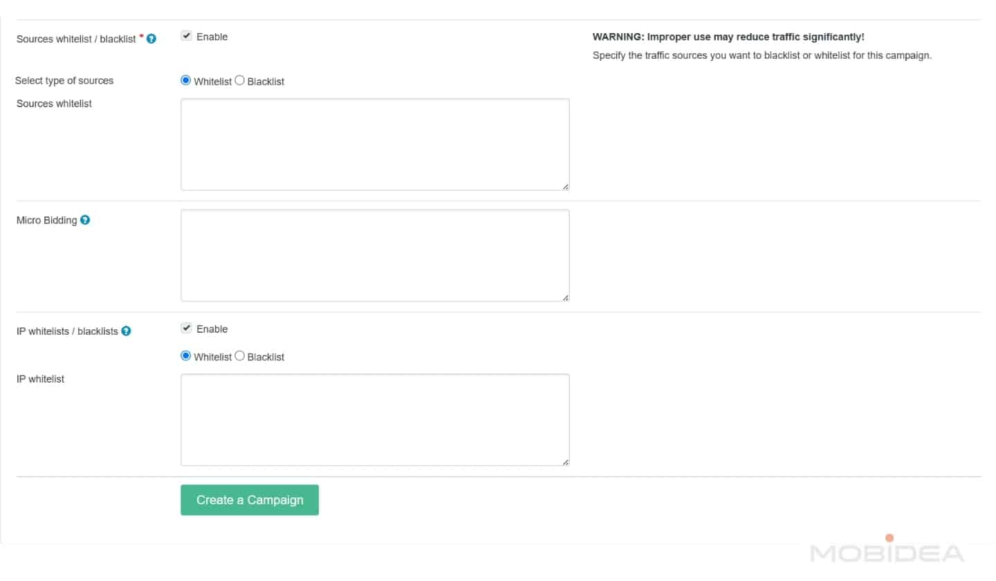 create campaign 8 roiads