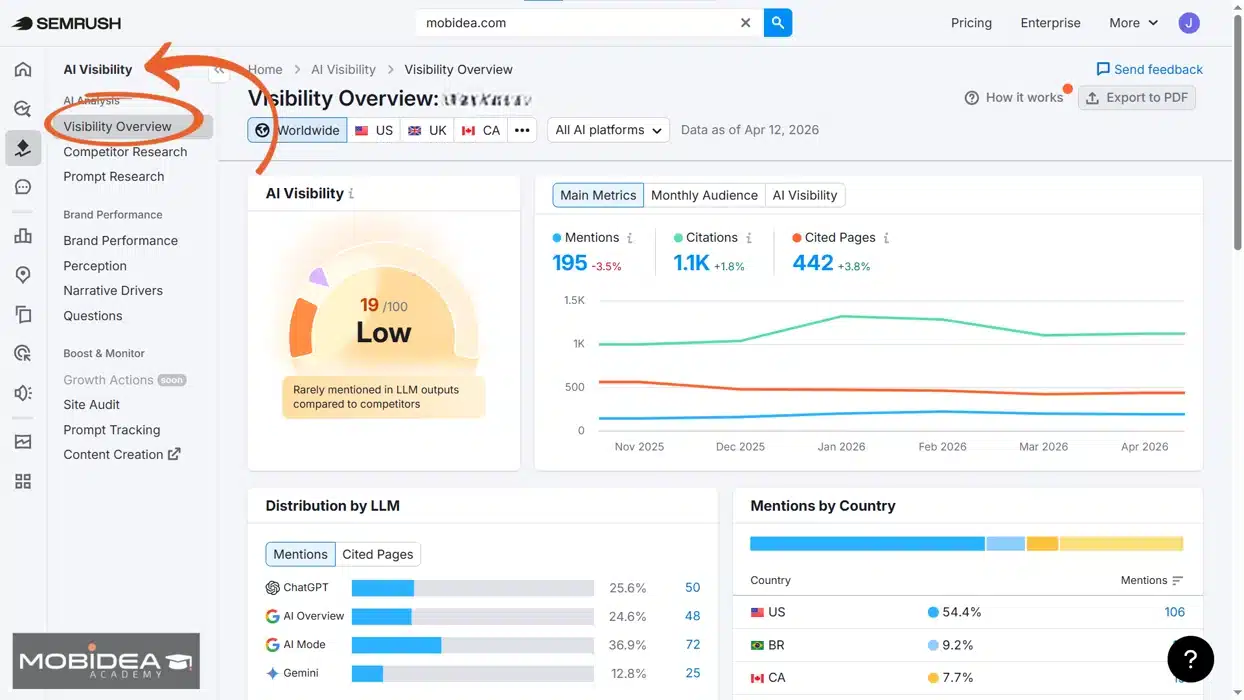 semrush one organic ranking
