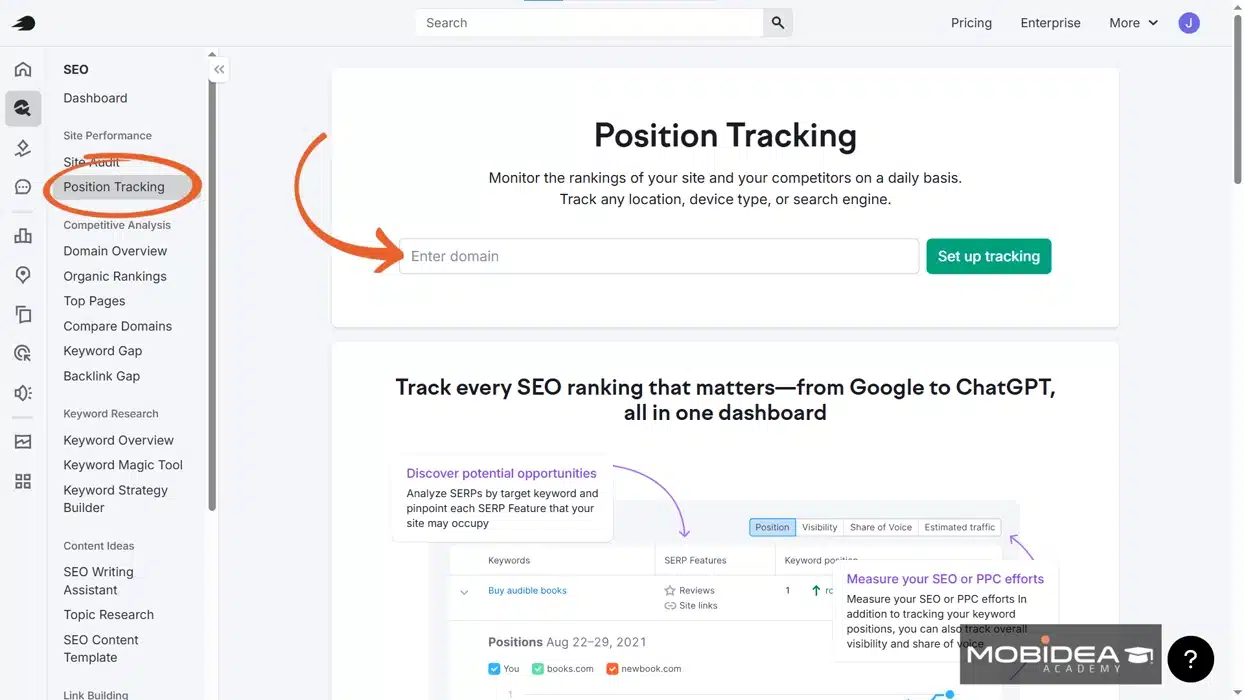 semrush one position tracking