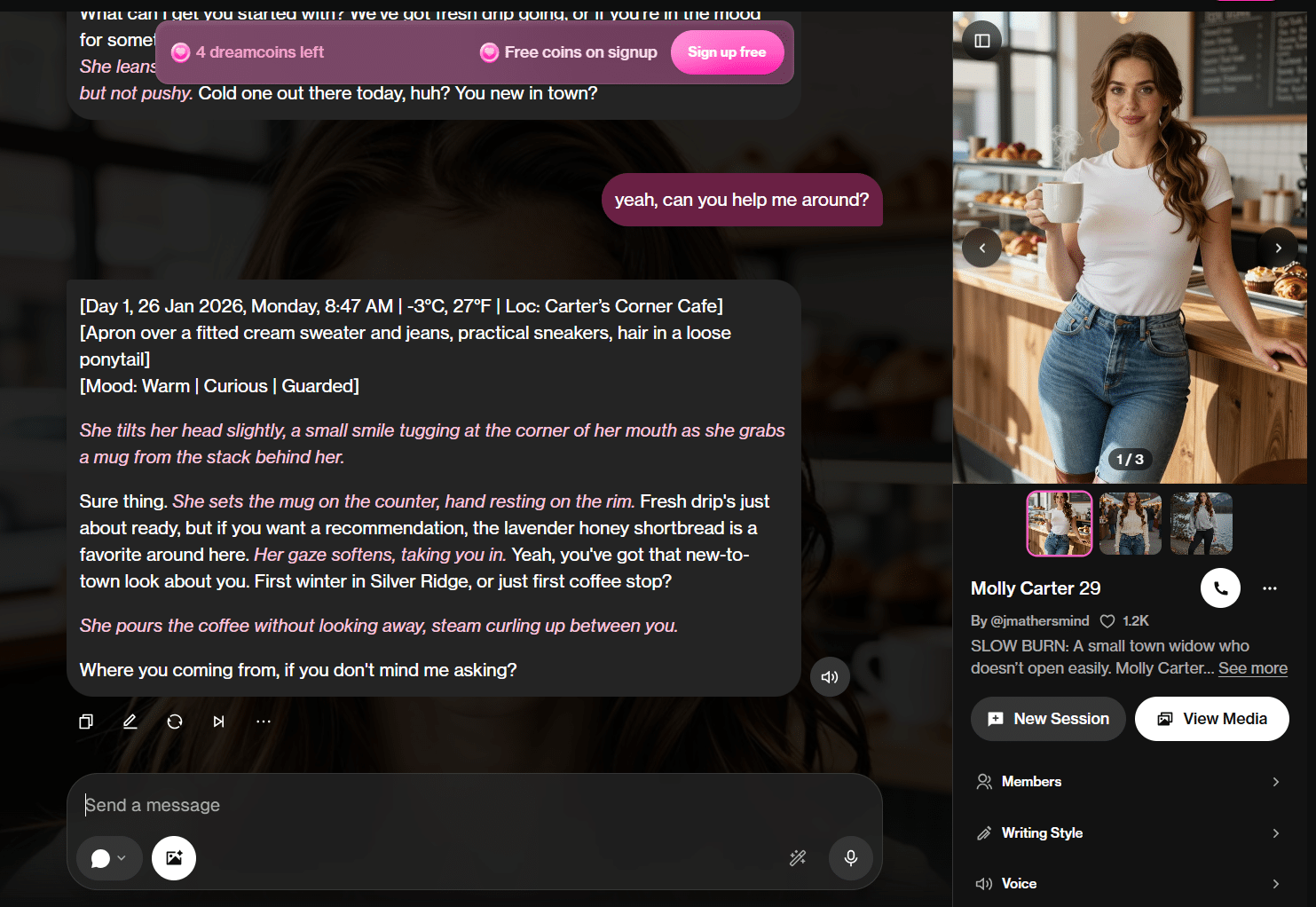ai chat no rejection