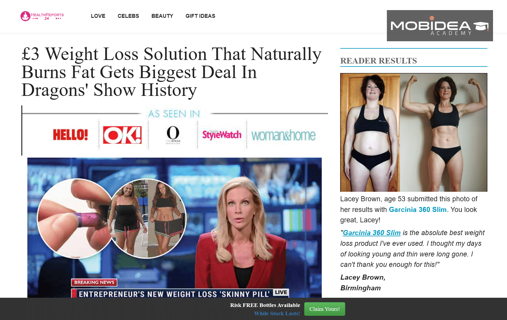 advertorial for weight loss pills