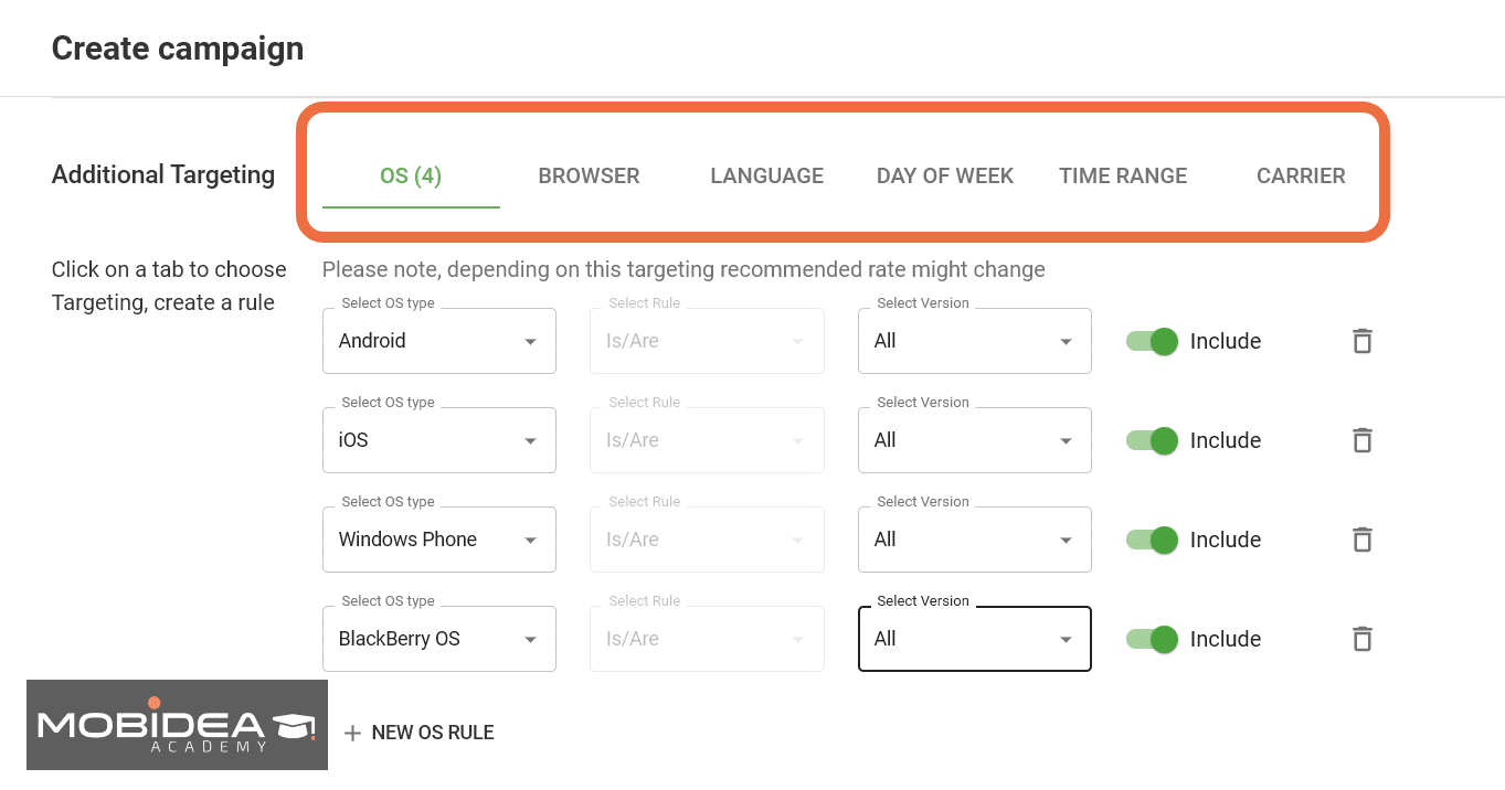 mvas mobile targeting