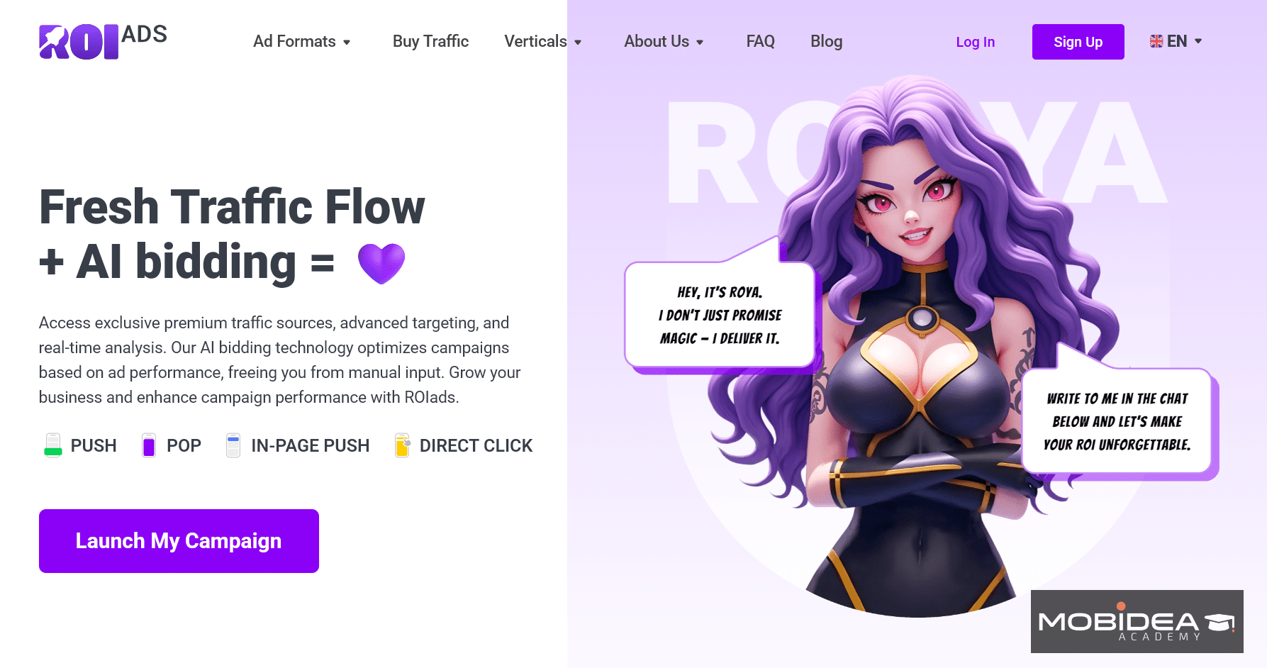 roiads mvas ad networks