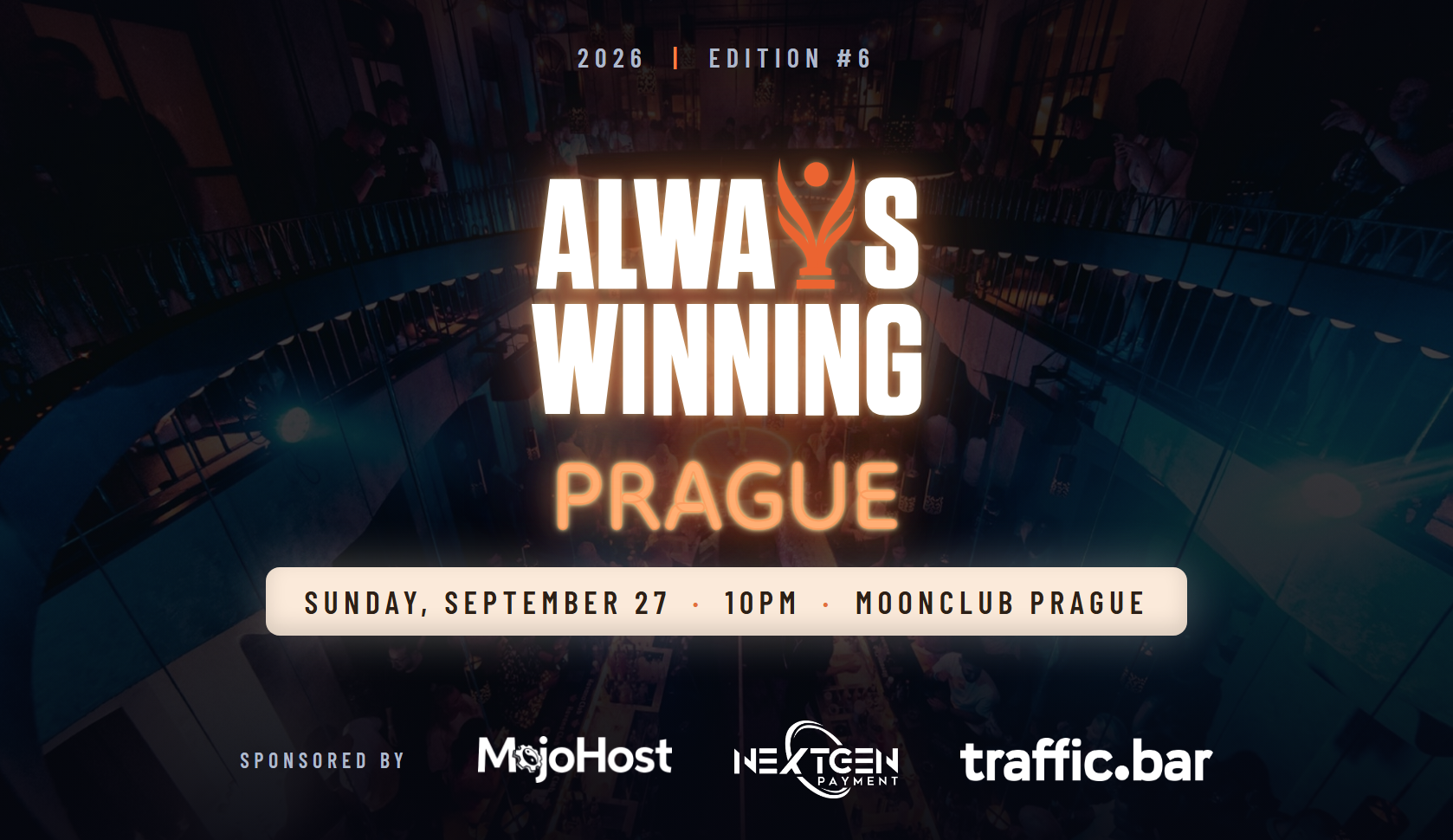 Always Winning Party Prague Event Background